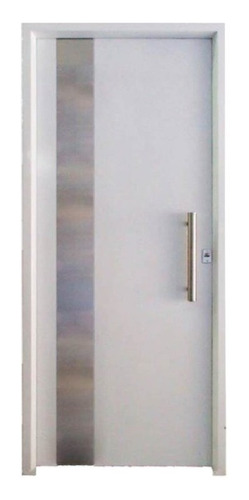 Imagen 2 de 6 de Puerta Chapa Pintura Final M805 Con Apliques De Acero Barral