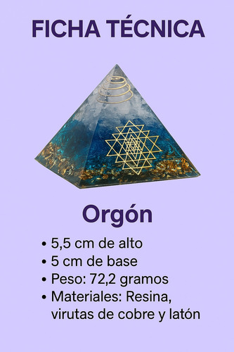 Orgón Pirámide Energía Egipcia Armonización Protección Hkt Turquesa Y Blanco