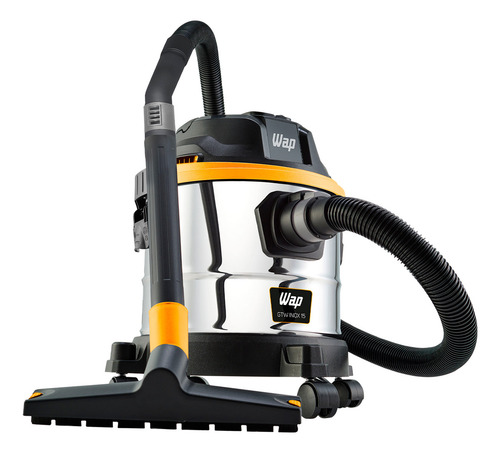 Aspirador E Soprador De Pó E Água Wap Gtw Inox 15 1700w 15 Litros Amarelo/preto + Bico Bocal Extratora 220v