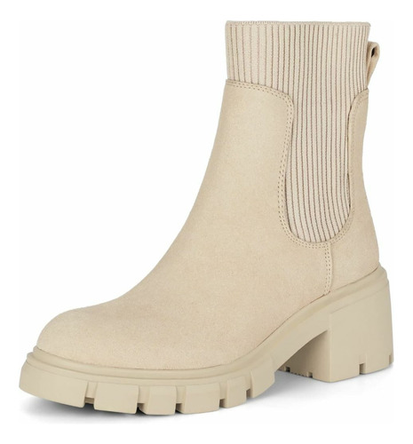 Botas Dama Chelsea Chunky Plataforma Gruesa Comfort Dpsd18