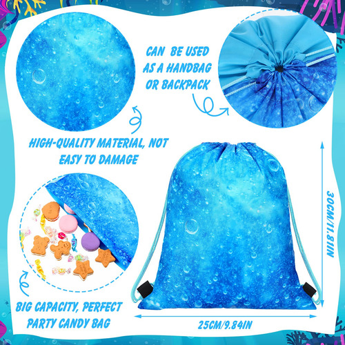Bolsas De Regalo Temáticas Olas Océano Mochila Azul Marino