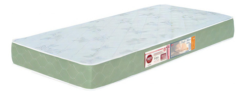 Colchão Solteiro Sleep Max Espuma D33 120x203x18cm Bco/verde Cor Branco/verde