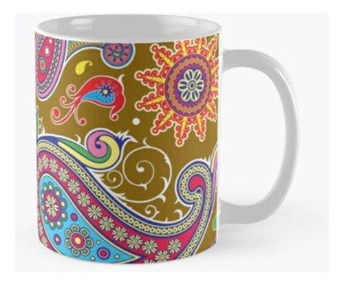 Taza Adorno Decorativo De Paisley Calidad Premium