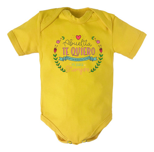 Pañalero Amarillo De Bebé-abuelita Te Quiero