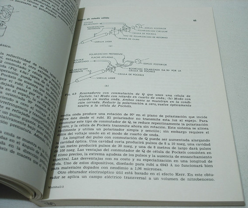 Laser: Tecnología Y Aplicaciones. Marshall. Libro Diodo Gas (Usado)