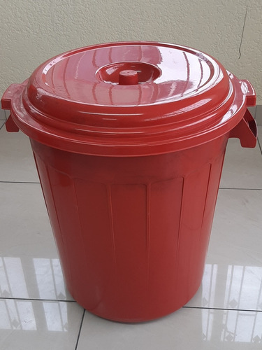 Caneca Para Basura 80 Litros Con Tapa