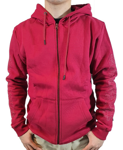 Campera Ala Moana Lifestyle Hombre Doble Tiki  Bordo Blw