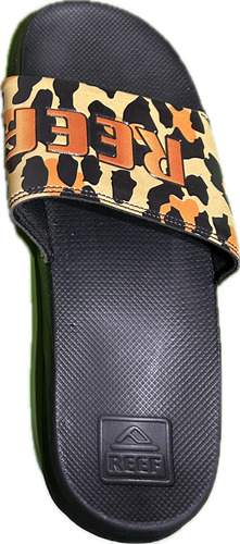 Sandalias Reef Mujer Black Leopard