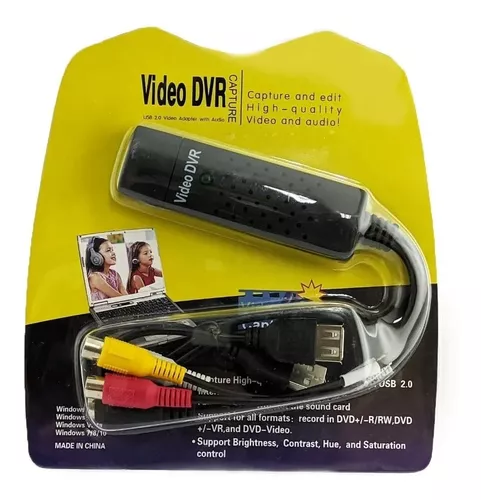 Capturadora Video Vhs De Rca A Usb 2.0 Video Y Audio Obs Vlc