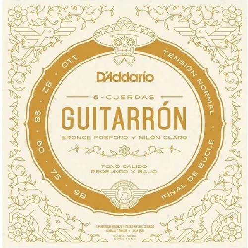 Imagen 1 de 5 de Encordadura Daddario Mg10n Para Guitarrón Tensión Normal