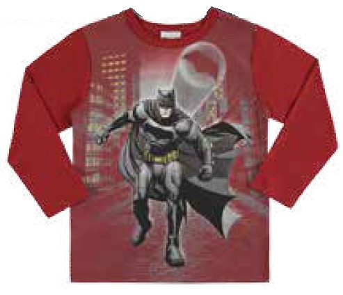 Camiseta Batman Manga Longa Marlan M2082 - Tam. 4 À 10