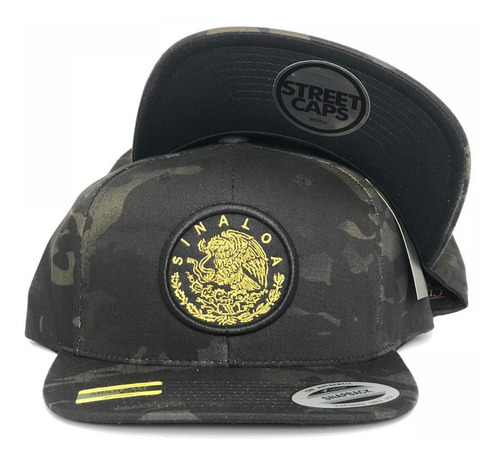 Gorra Yupoong Estado Sinaloa Snapback Multicam Negro