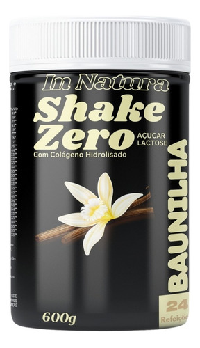 Shake Sabor Baunilha Pote 600g Zero Lactose In Natura
