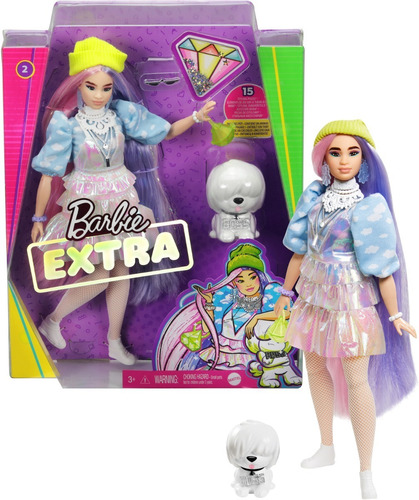 Barbie Extra Oriental Curvy 2021 Pronta Entrega Articulada