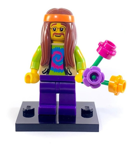 Lego Minifigura Hippie Moc