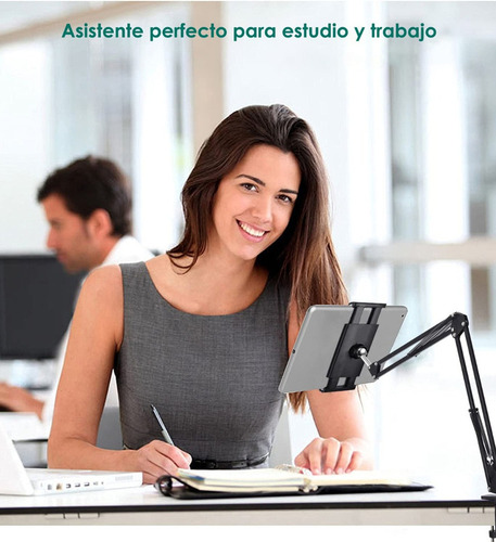 Soporte Celular Tablet Brazo Flexible Ajustable Con Clip