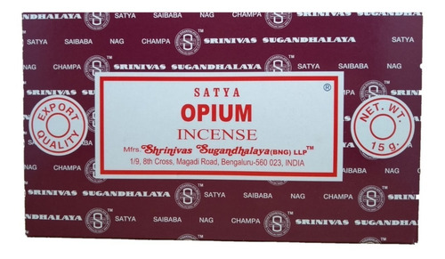 Incenso Satya Opium Massala Com 1cx De 15gr Full