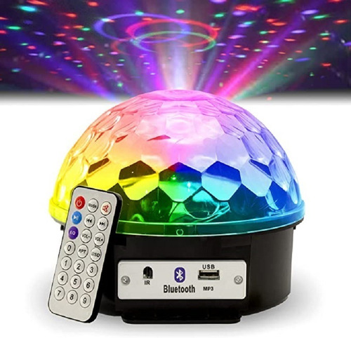 Proyector De Luces Musical Bluetooth Mp3 Discoteca Portátil