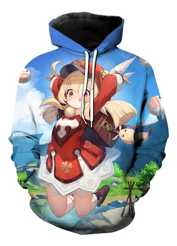 Sudadera Diseño De Personajes De Genshin Impact-para Cosplay