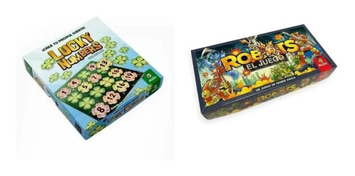 Combo Juego De Mesa Lucky Numbers + Robots De Maldon M4e 