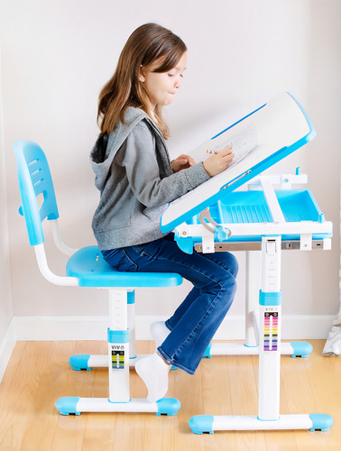 Escritorio Y Silla Interactivo Vivo Altura Ajustable Para
