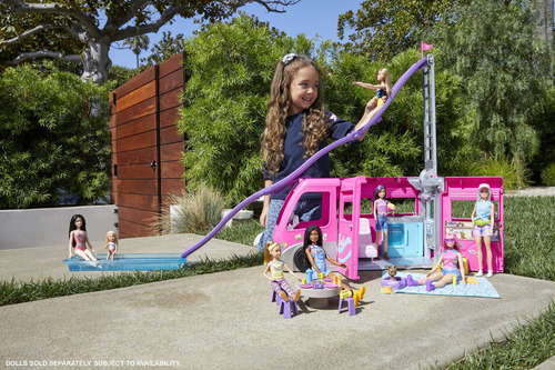 Barbie Dream Camper 60 Accesorios 120cm Mattel HCD46