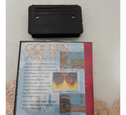 Fita Golden Axe Ii Sega Genesis Mega Drive Caixa + Manual