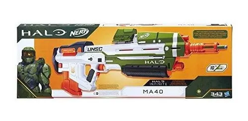 Nerf Halo Ma40 Motorized Dart Blaster Includes Removable