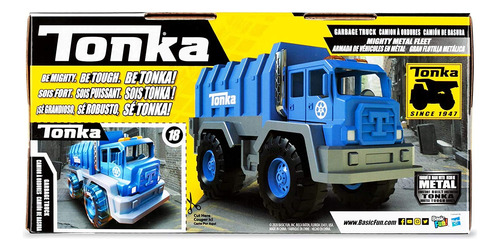 Basic Fun Tonka - Camión De Basura Mighty Metal Fleet