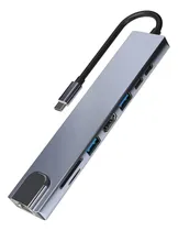 Comprar Hub Usb 8 En 1 Tipo C A Rj45 Hdmi Usb A 3.0 - 2dm Digital