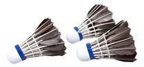 Comprar 12pcs Bádminton Negro Ganso Plumas Corcho Volantes Deportes 