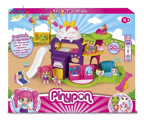 Guarderia De Mascotas Pinypon Plasyset Con Accesorios 2 En 1