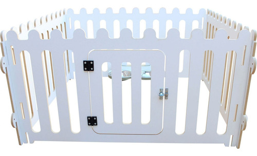 Cercado Para Cães Coelho De Luxo Pequeno - Com Comedouro Cor Branco