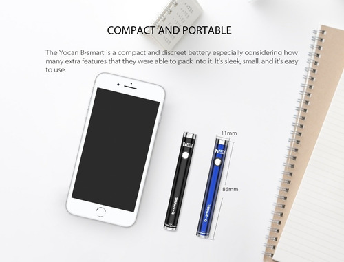 Imagen 6 de 6 de Yocan B-smart Bateria + Cargador