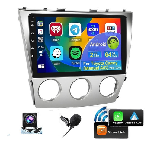 Estéreo Toyota Camry 2006-2011 Radio Android Carplay Gps