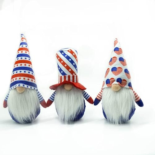 3pcs Patriotic Gnome Independence Day 4th Of July Decor...