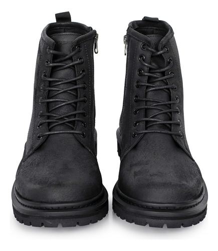 Borcego Cuero Hombre Botineta Lisa Clasica Bota Briganti
