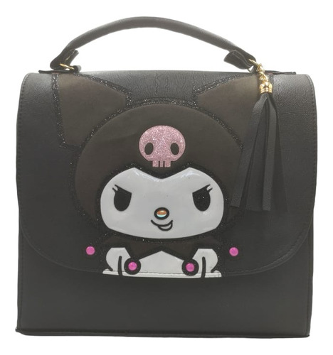 Bolsa Mochila Kuromi Convertible 3 En 1