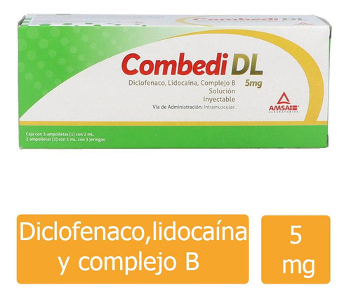 Combedi Dl Solución Inyectable 5 Mg Caja Con 6 Ampolletas