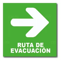 Comprar Señalamiento Ruta De Evacuación Derecha Letreros Señal