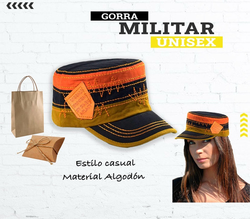 Imagen 2 de 5 de Gorras Tipo Militar Unisex