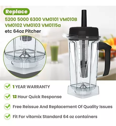 For vitamix Blender Pitcher Replace 5200 5300 6000 6300 6500 5000