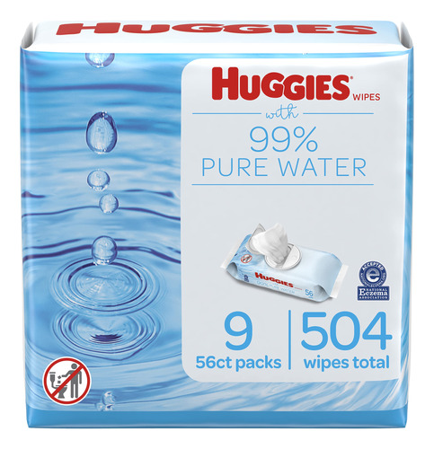 Huggies Toallitas Para Bebés 99% De Agua Pura, Sin Perfume.