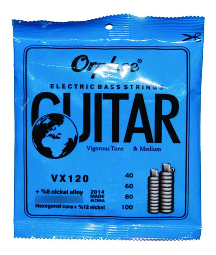 4 Cuerdas Para Bajo Orphee Calibre 040-100  T/ Ernie Ball