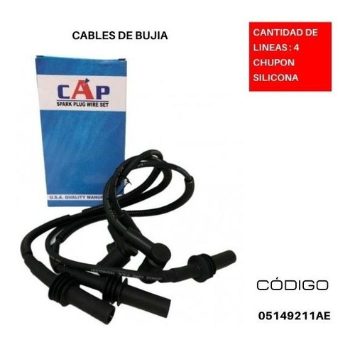 Cables De Bujia Jeep Cherokee Kk 3.7l