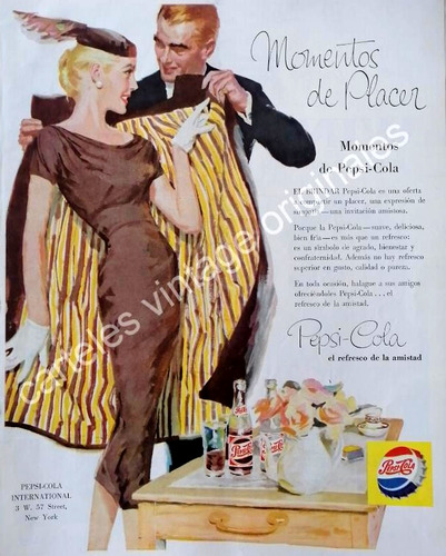 Cartel Retro De Pepsi 1956. Publicidad Artistica /21