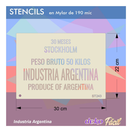 Imagen 2 de 3 de Stencil Decorativo Para Almohadas Y Almohadones