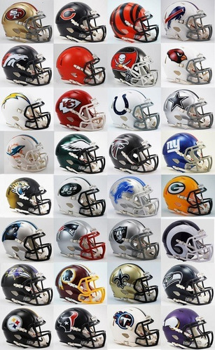 Nfl Mini Casco Riddell Speed Original Elige Tu Equipo