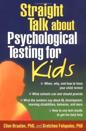 Libro Straight Talk About Psychological Testing For Kids