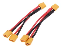 Comprar 2pcs Xt60 Macho A Dual Hembra Conector Paralelo Y Divisor